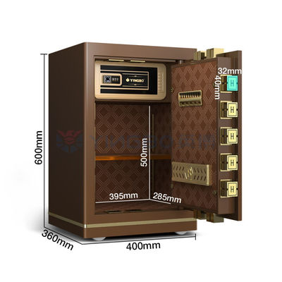 Dual Alarm Office Kleine kluis OEM H600mm Smart Fingerprint Lock
