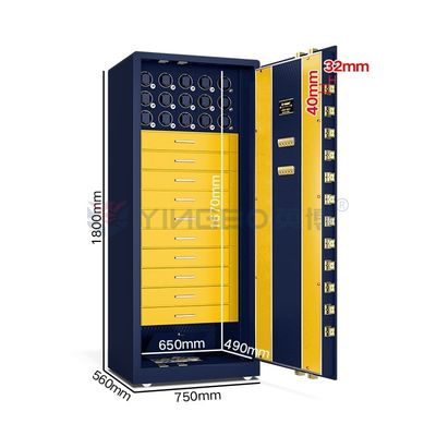 H1800mm Dual Alarm Intelligente Juwelen Horloge Winder Safe Box Solid Steel