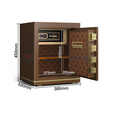 OEM Grootte 1.5 Cu Ft Office vingerafdruk kluis Solid Steel 26±2KG
