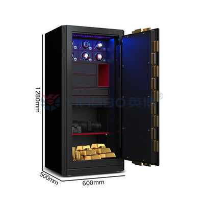 H1280mm Sieradenkist Biometrische vingerafdruk slot horloge Winder kluis