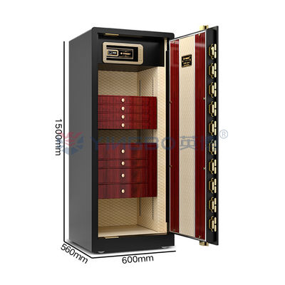 Dual Alarm Luxe Smart High End Juwelen Safe Solid Steel 170kg Horloge Safe Met Winder
