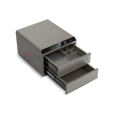 Vingerafdrukherkenning Steel Luxury Secure Jewelry Box Auto Open Jewelry Security Box