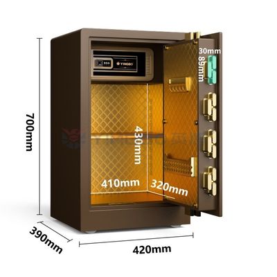 2CU FT Smart Fingerprint Safe Box Dual Alarm voor beveiliging YB/RS-70