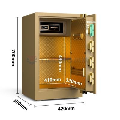 39 kg Luxe Home Safe Box Dubbel Alarm YB/RS-70