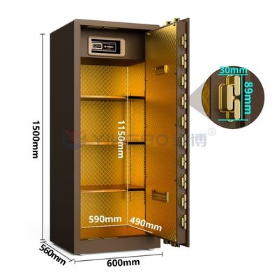 Dual Alarm Groot massief staal High End Home Safes 120kg Voor de beveiliging YB/RS-150