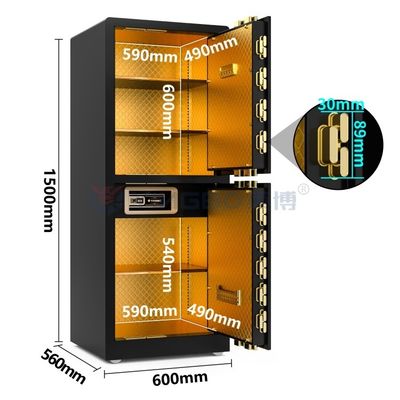 Biometrisch vingerafdruk slot luxe kluisjes tegen diefstal 120kg YB/RS-150D