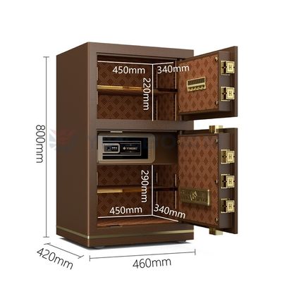 Dual Alarm Smart Office Safe Box voor beveiliging H800mm 46±2KG YB/N7-80D