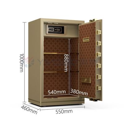 Dual alarm vingerafdruk sleutel bediend luxe kluis voor kantoorbeveiliging YB/N7-100