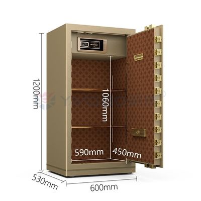H1200mm Dual Alarm Luxe Safe Box voor kantoorbeveiliging