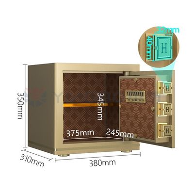 Elektronisch slot luxe kantoor kluisje gepatenteerde bouten H350mm