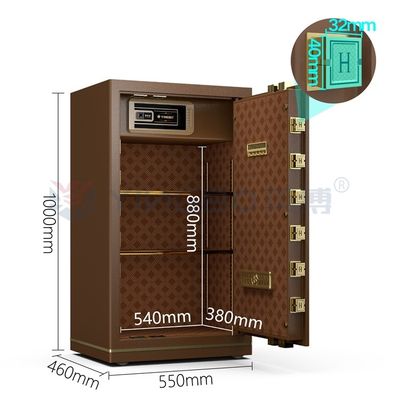 H1000mm Solid Steel Elektronisch slot Luxe kantoor kluis voor beveiliging YB/N7-100
