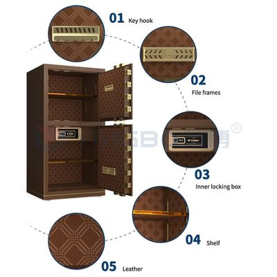 Dubbele deur elektronisch slot kantoor kluis Dubbel alarm YB/N7-120D