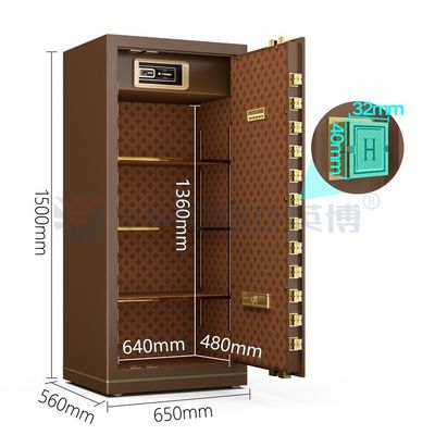 Elektronisch slot Luxe Smart Office kluis H1500mm YB/N7-150