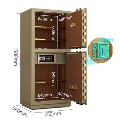 Dual alarm van massief staal luxe kantoor kluis elektronisch slot YB/N7-150D