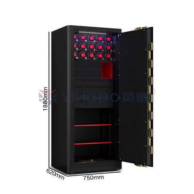 7 open manieren Juwelen Horloge Winder Veilig Solid Steel Fingerprint Lock