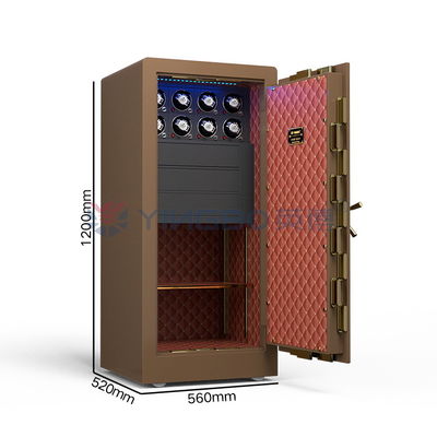 Dubbele alarmbel Solid Steel Juwelen Horloge Winder kluisjes Met 7 open wegen