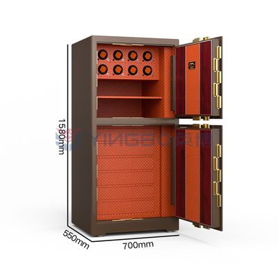 Biometrisch vingerafdruk slot groot sieraden kluisje 7 open wegen luxe horloge winder kluisje