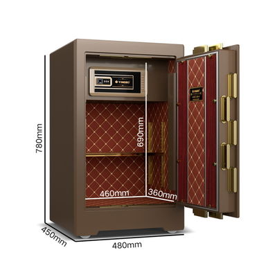 Dual Alarm Luxe Safe Box Fingerprint Lock Solid Steel voor de beveiliging YB/ZY-70
