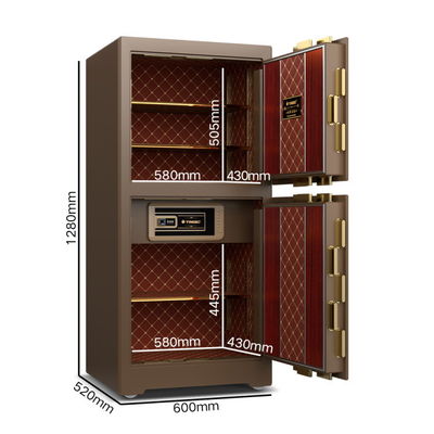 Vingerafdruk van massief staal Commerciële kluis Bankklasse Biometrische H1280mm