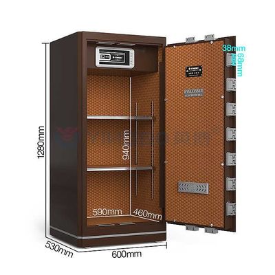 Solid Steel Double Alarm brandwerend kluisje Eco Friendly Paint And Liquid Crystal Display Panel YB/N6-120