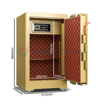 YB/ZY-80 Liquid Crystal Display Panel Bank Grade Biometrische kluis met verticaal slot ontwerp
