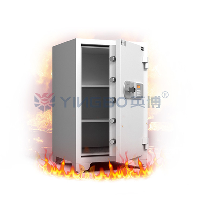 Adjustable Shelves Fireproof Safe Box Solid Steel Latches Secure Valuables Documents