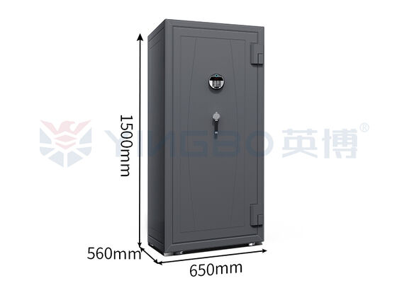 Met leder beklede, zware, brandwerende sieradenkluis en horlogekluis met horlogewinder