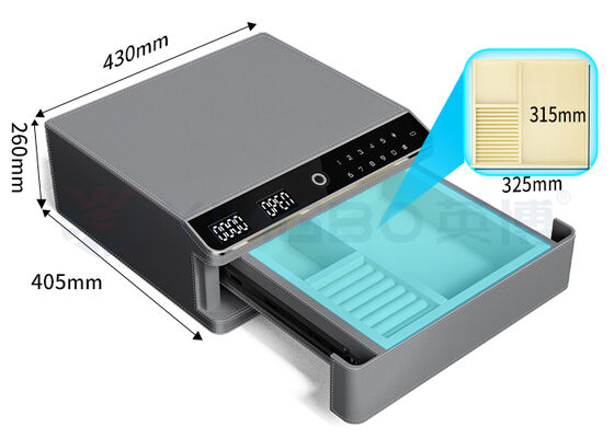 Schatkas met dubbel alarm en automatisch open, enkelvoudig