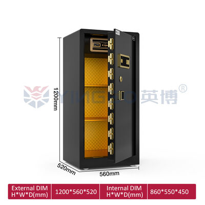 12 Mm Door Panel Eco-Friendly Paint House Safe Box YB/RS-120 Black