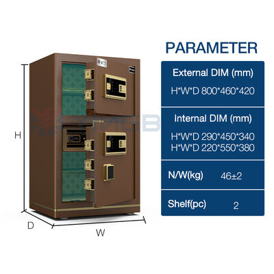 Home Security Safe Box voor contant geld, sieraden, paspoorten en documenten