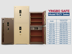 Vingerafdrukslot, bankbeveiliging, kluis van massief staal YB/ZY