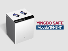 YB-NS-vast staal nachtkastje wit