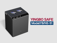 YB-NS-vast staal nachtkastje grijs